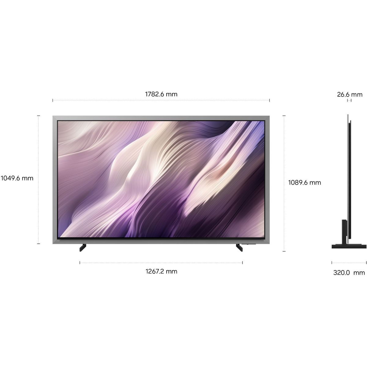 TV OLED TQ77S99H (2026) 77" (195 cm) 4K - Smart TV avec IA, anti-reflet, mode art (effet tableau) couleur unique, SAMSUNG