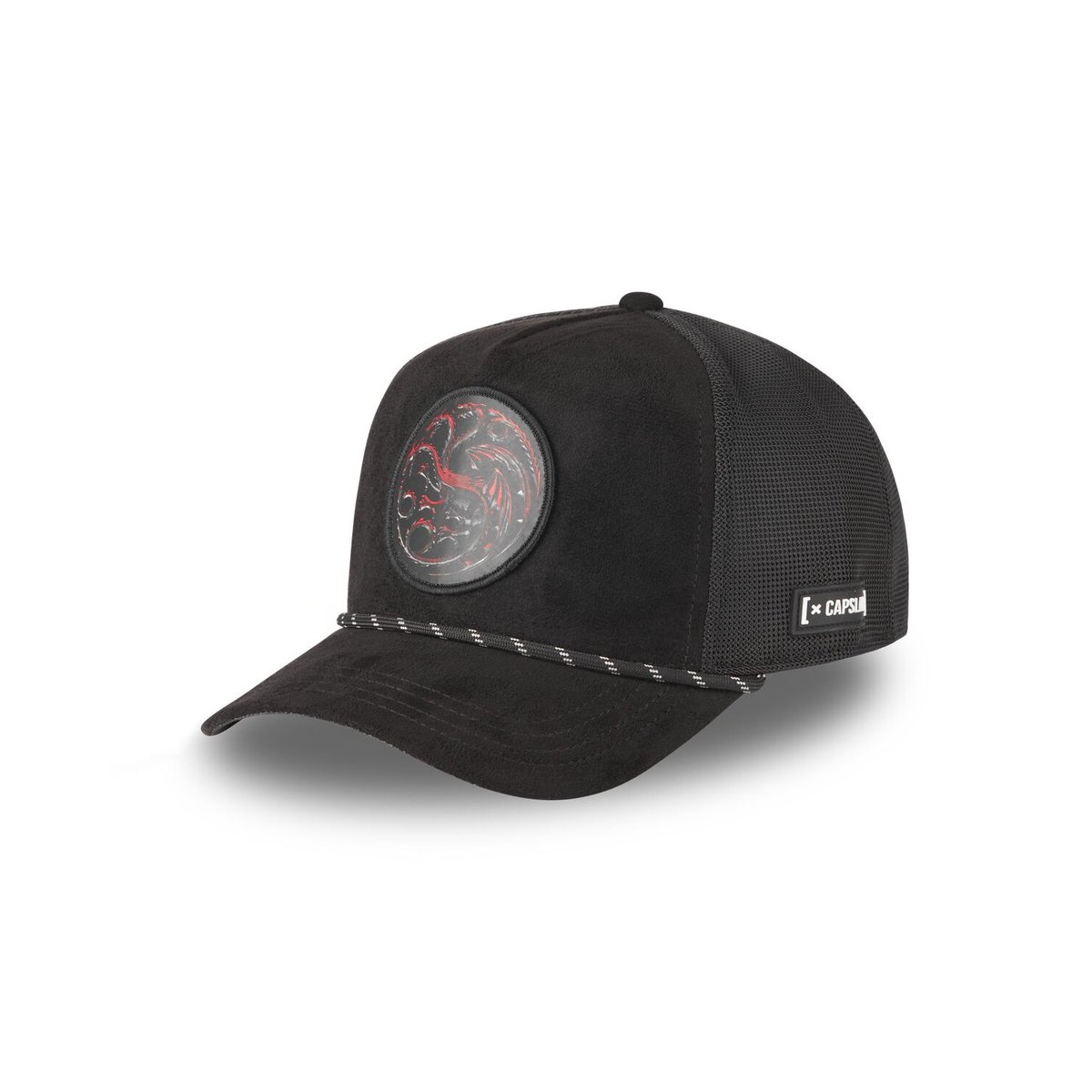Casquette trucker House of Dragon noir/rouge, CAPSLAB