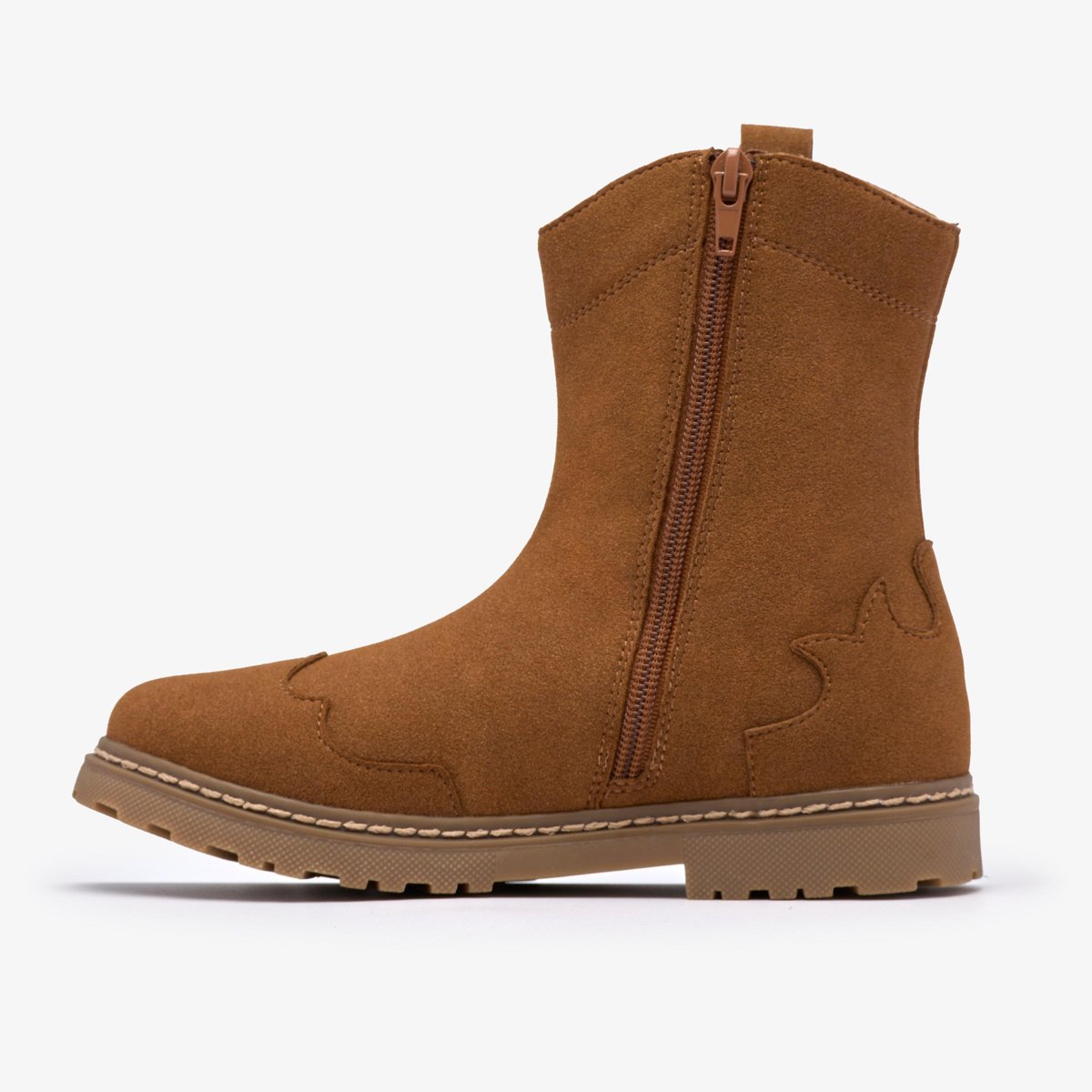 Boots Synthétique Coupe Large ADELAIDE MID K marron, CLARKS