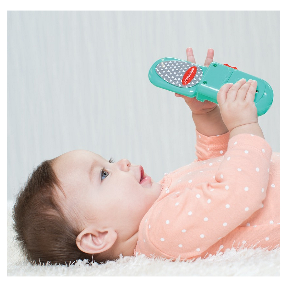 Téléphone bébé vert, gris, INFANTINO