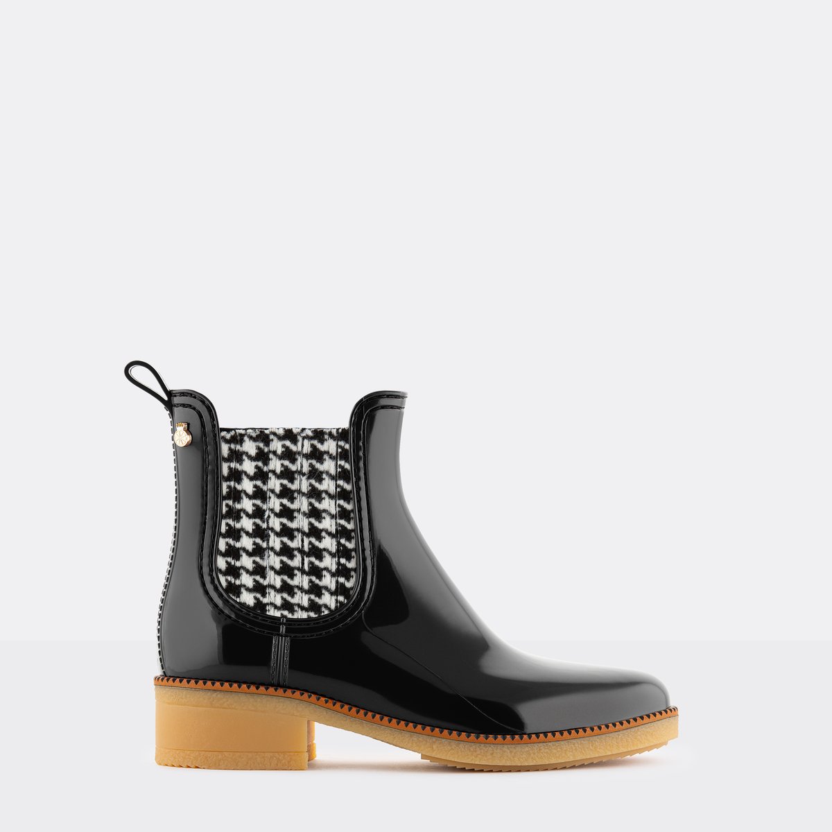 Bottines vegan avec élastique à motif KEENA noire, LEMON JELLY