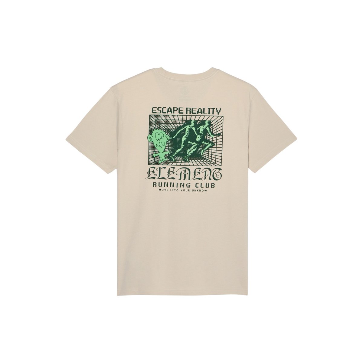 T-Shirt manches courtes RUNAPE beige oat milk, ELEMENT