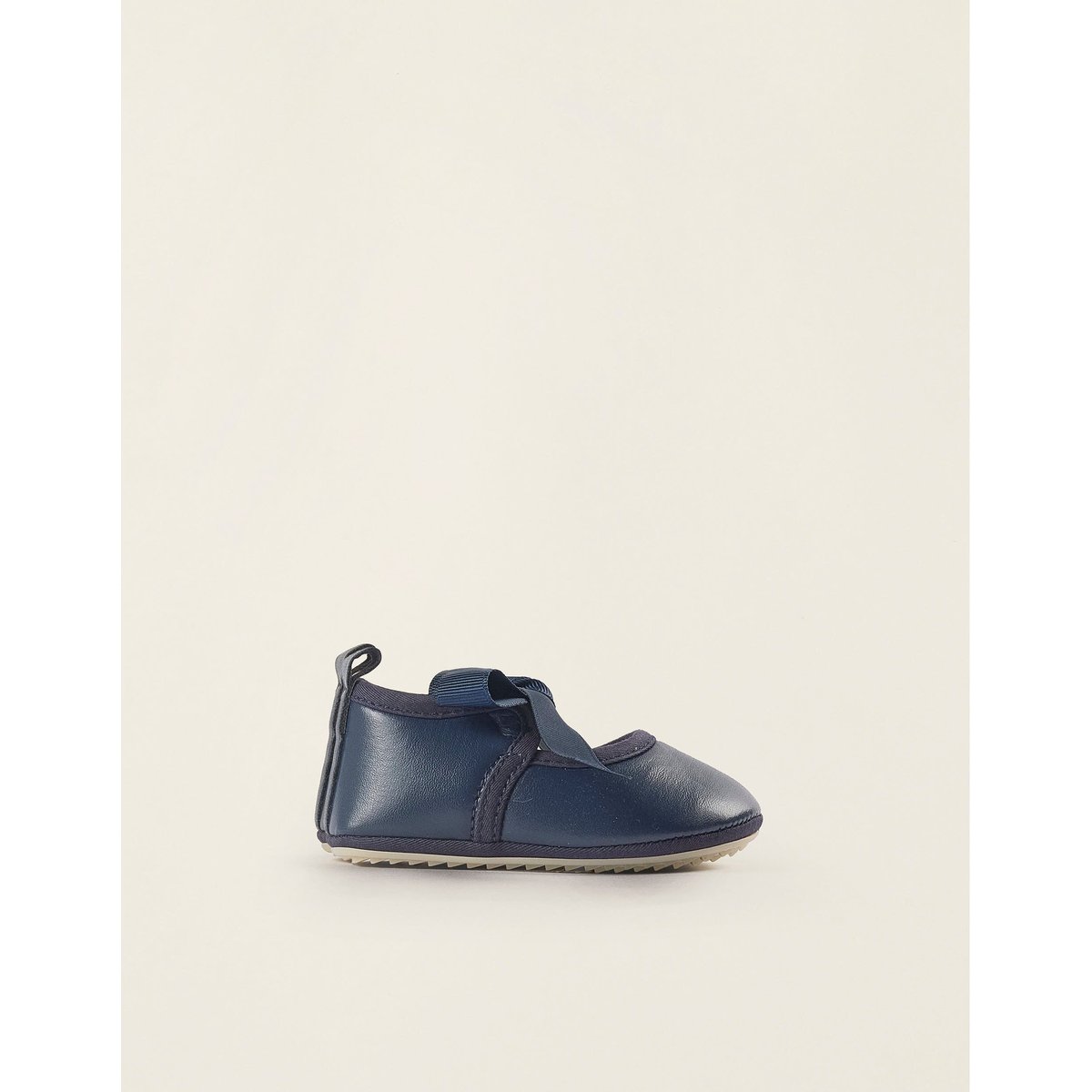 Ballarines avec Nœud en Satin bleu foncé, ZIPPY