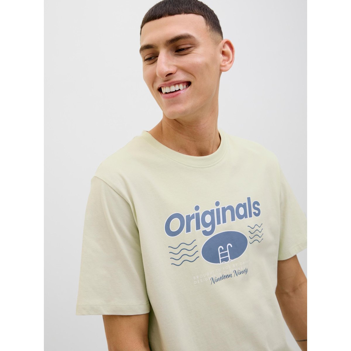 T-Shirt verte - celadon tint, JACK & JONES
