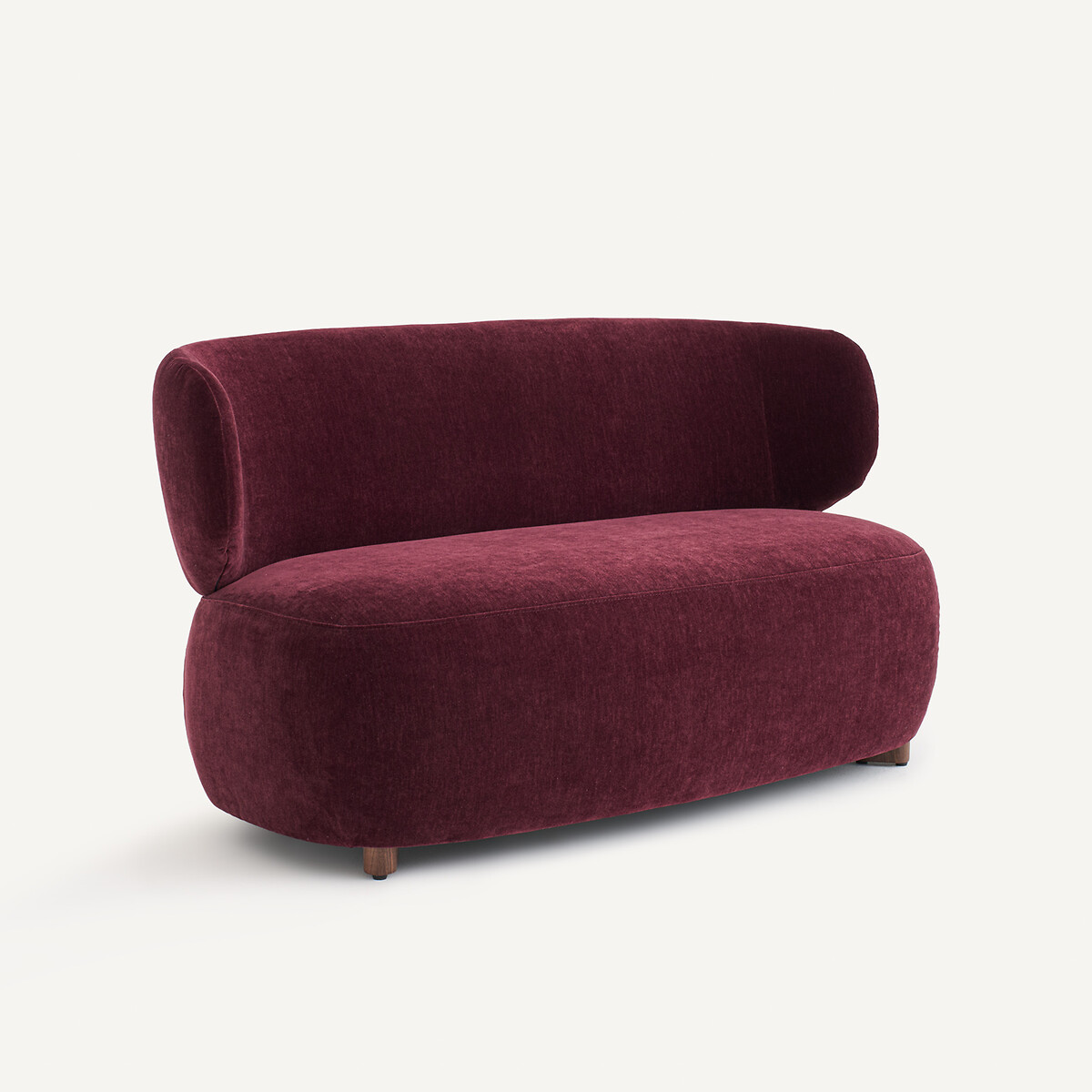 Banquette en velours, MODALIE rouge bordeaux, EMMANUEL GALLINA X AM.PM