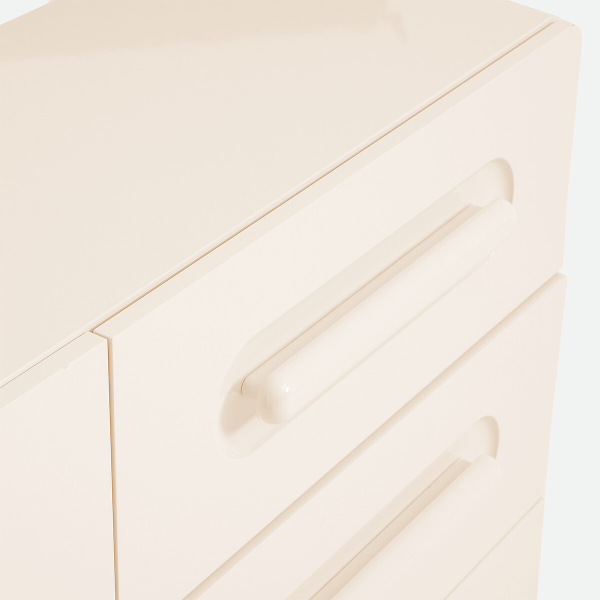 Gelakt dressoir, 2 deuren, 3 lades, NEWCOOL ivoor, LA REDOUTE INTERIEURS