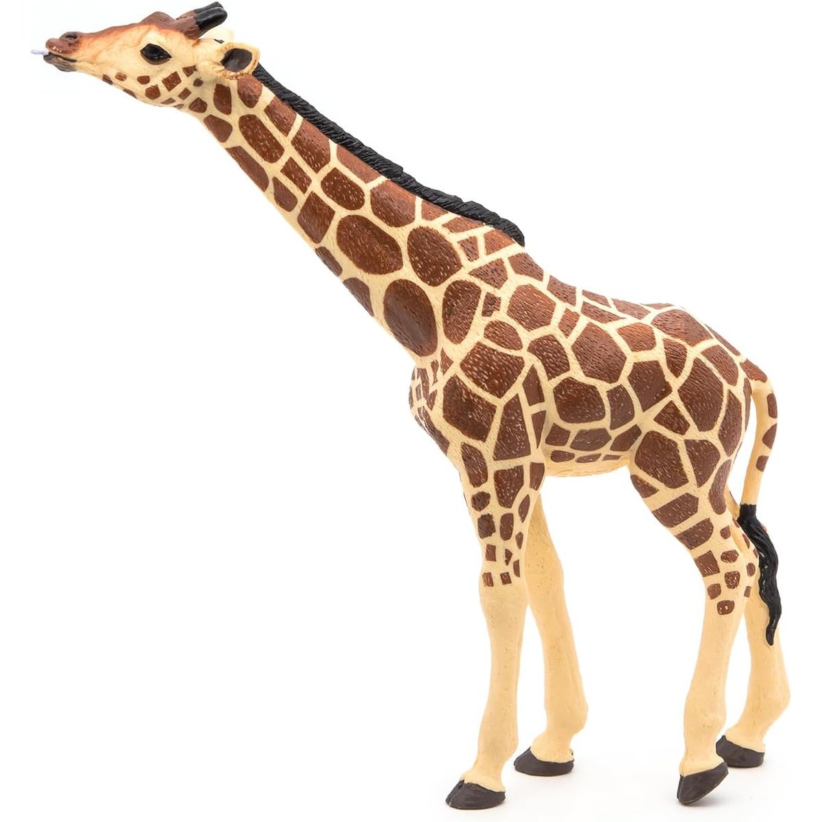 Figurine Girafe tête levée marron, PAPO