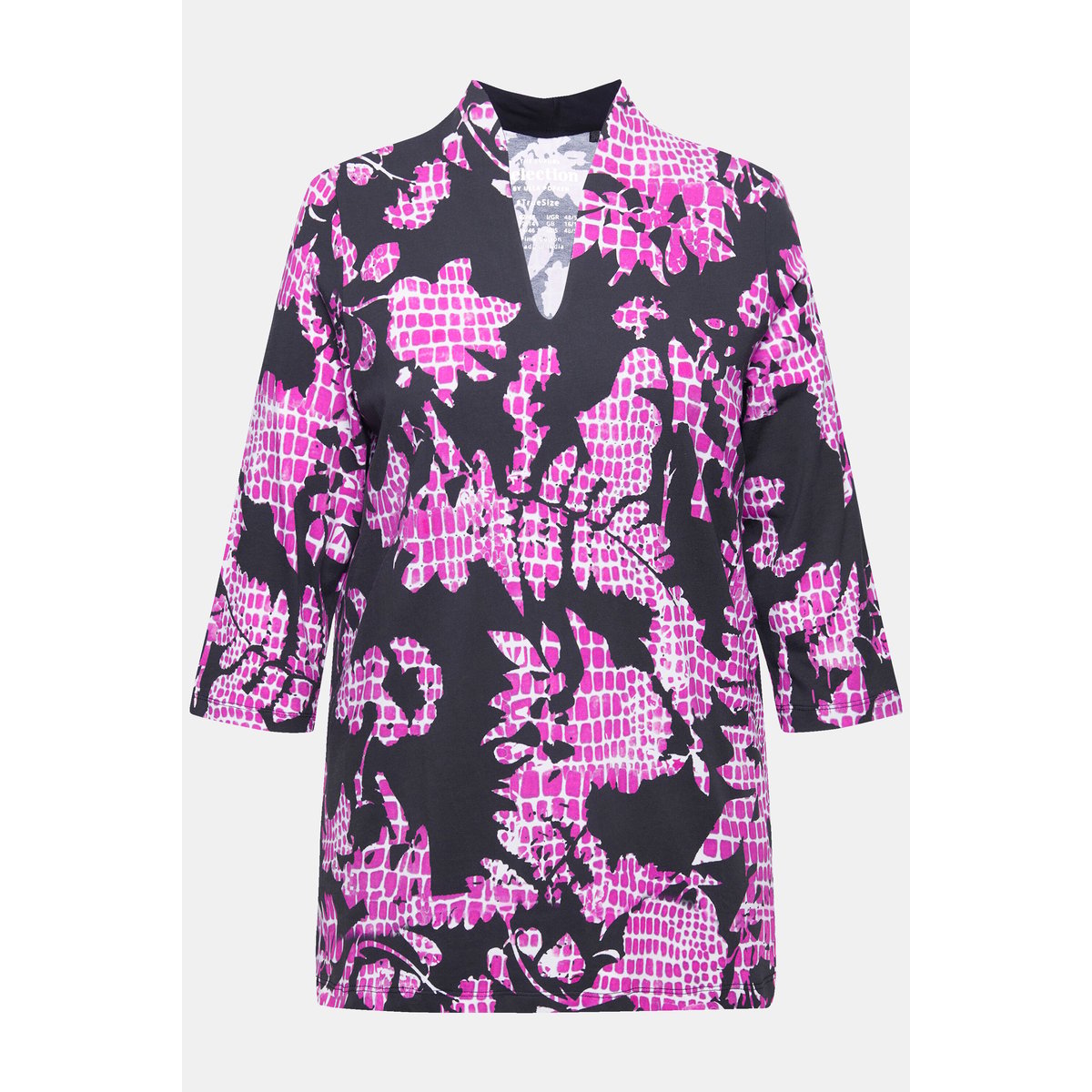 T-shirt en coton Pima noir, ULLA POPKEN