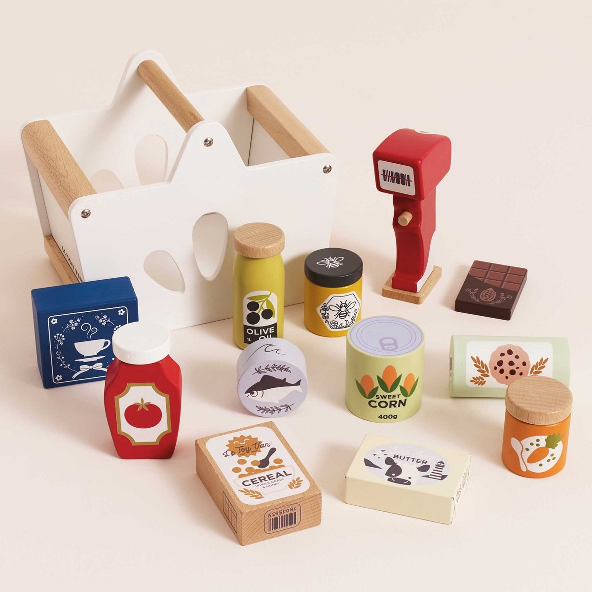 Ensemble Epicerie et Scanner blanc, LE TOY VAN