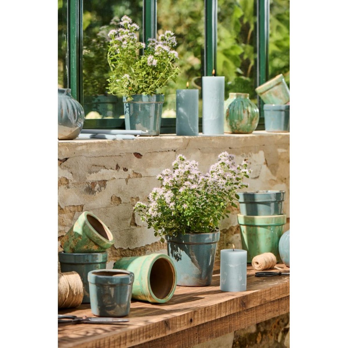 Cache-pot céramique Marina bleu poudré, IB LAURSEN