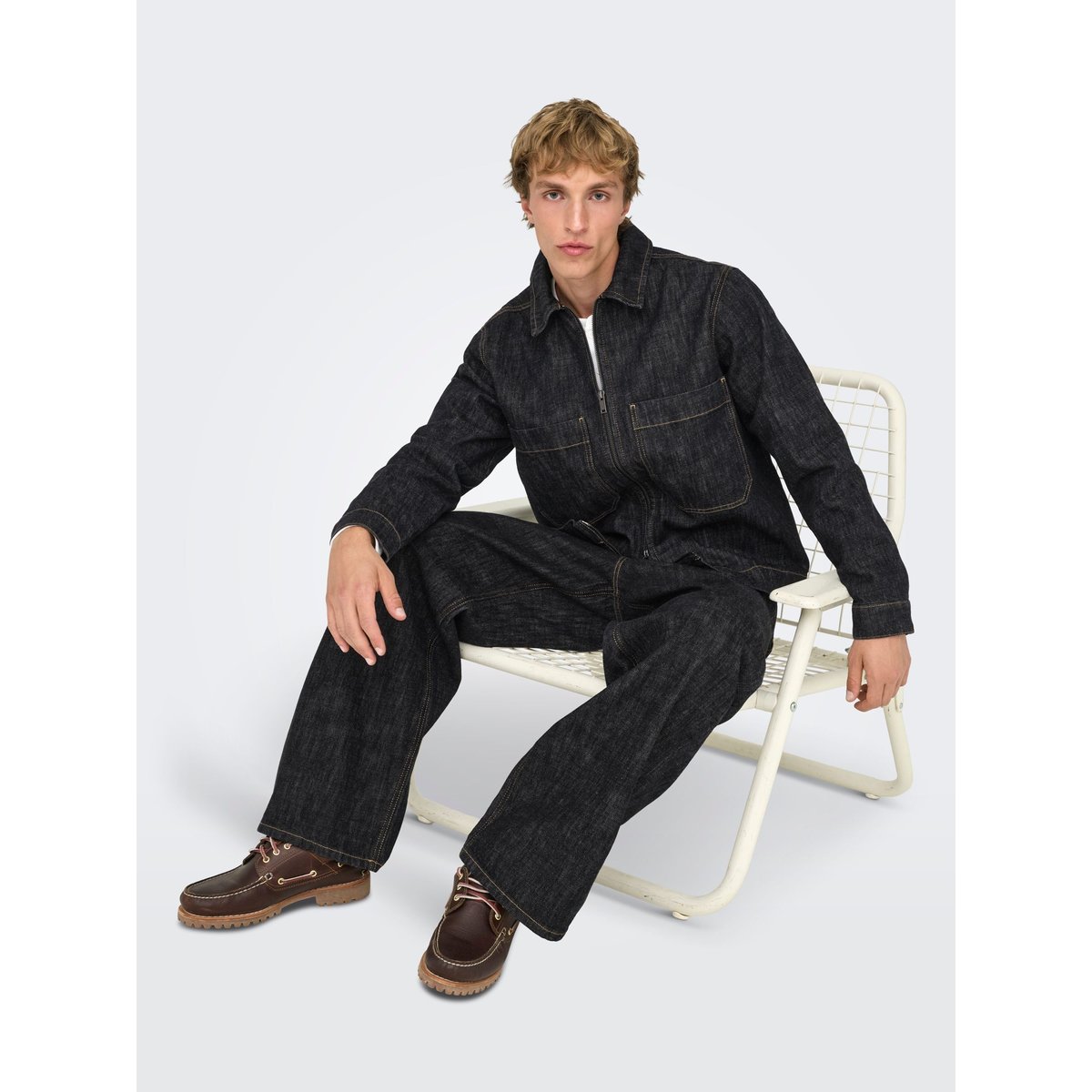 Veste En Jean black denim, ONLY & SONS