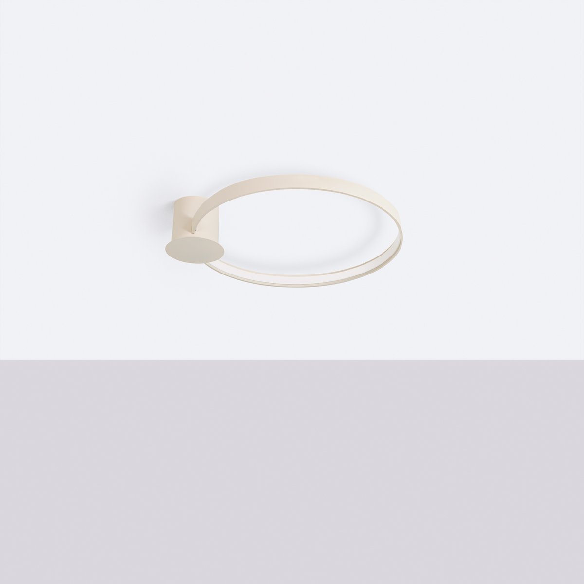 Plafonnier Aluminium Beige LED 1 Rio beige, EDEN