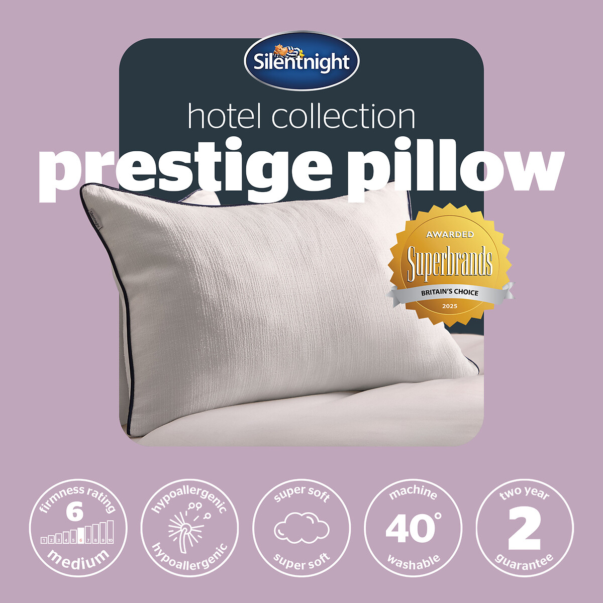 Hotel Collection Prestige Pillow white, SILENTNIGHT