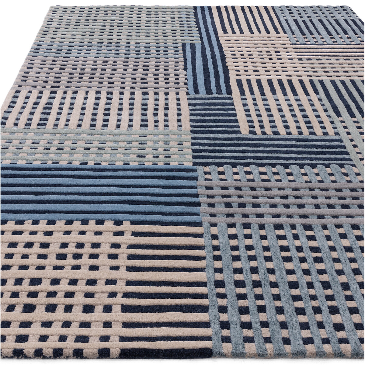 Space Dye Basketweave Patterned Rug blue, ÉDITÉ