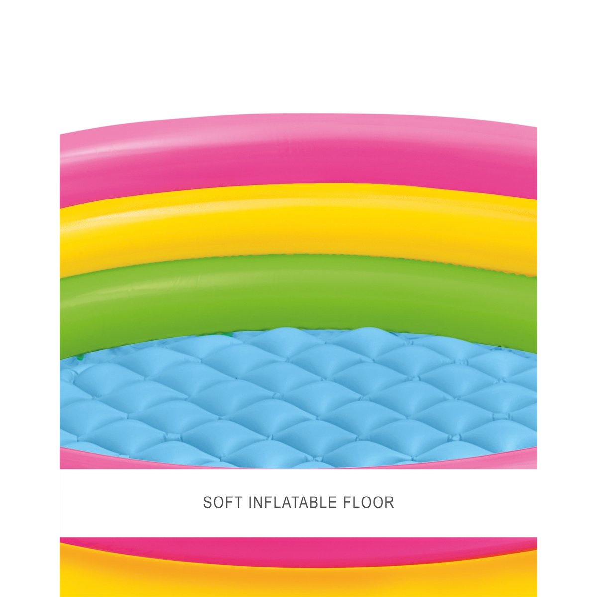 Pataugeoire 3 bodins pour enfants. 114*25 cm couleur unique, INTEX