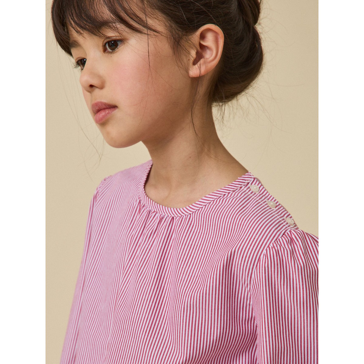 Chemise rayée rayure rouge, CYRILLUS