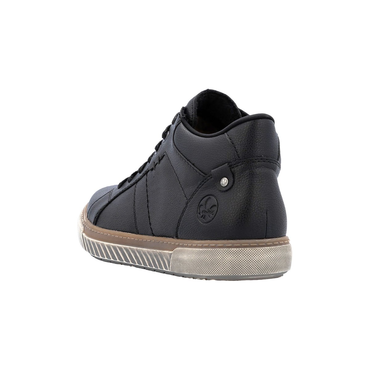 Basket Basse Cuir Rgd noir, RIEKER