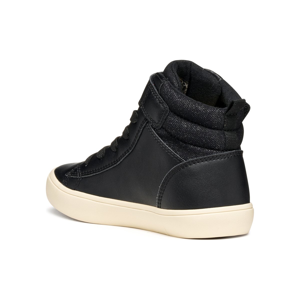 Baskets respirantes montantes Gisli noir/champagne, GEOX
