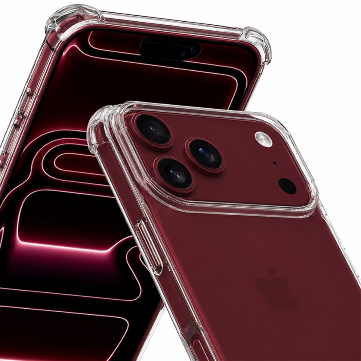 Coque iPhone 18 Pro antichoc + 2 vitres transparent, EVETANE