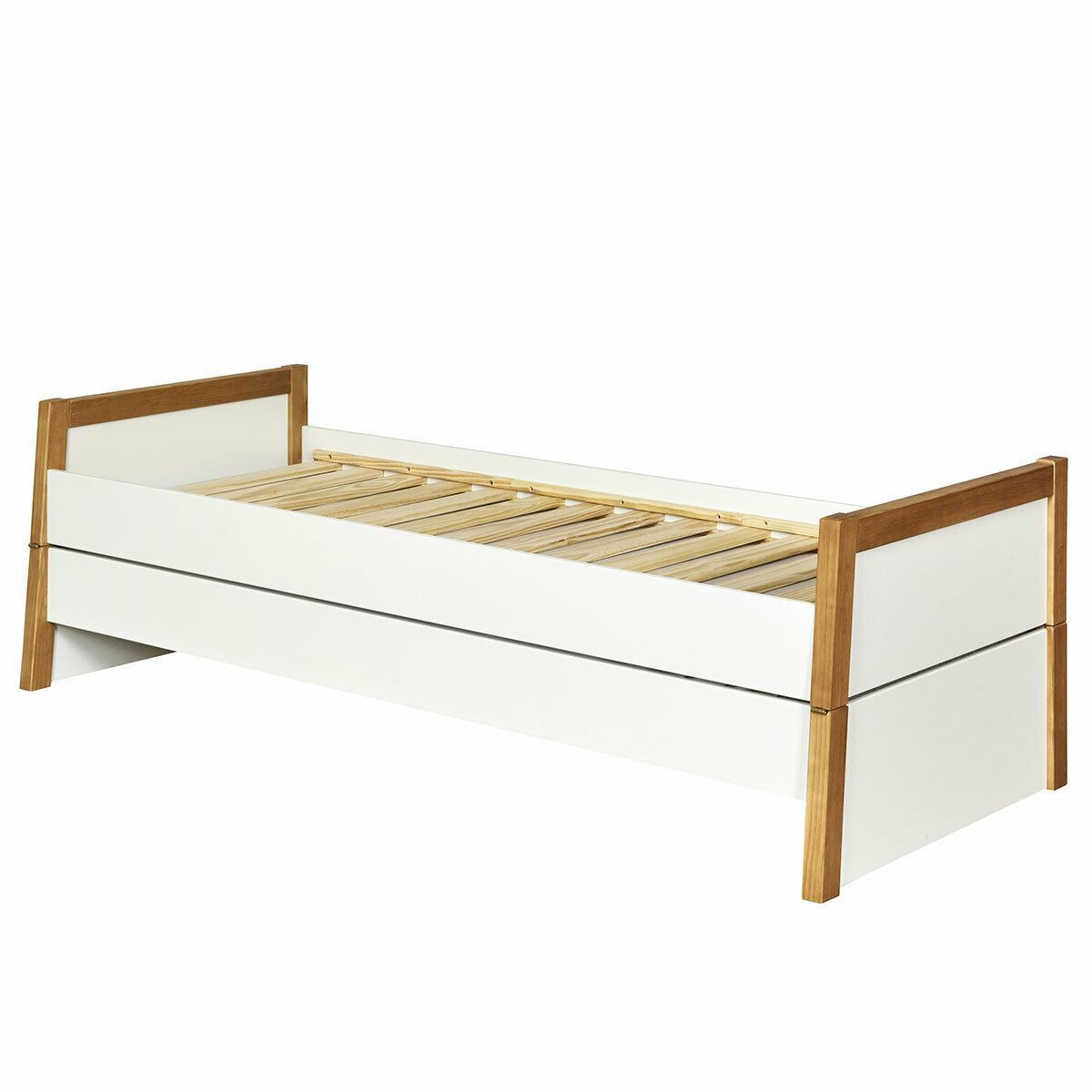 Pack lit gigogne avec matelas Bois massif HOLAF bois, AKITEN RETAIL