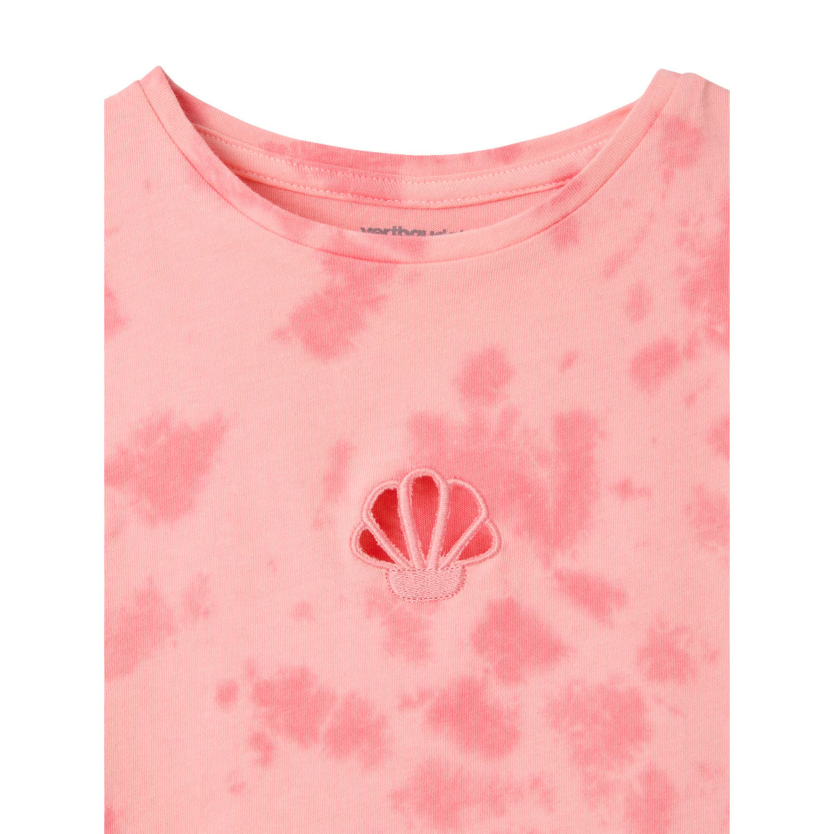 T-shirt tie & dye manches courtes rose bonbon, VERTBAUDET