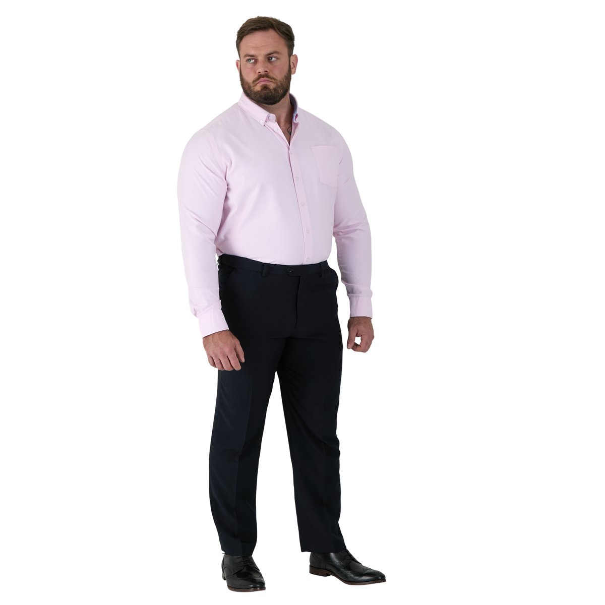 Pantalon à taille ajustable grande taille MAX bleu marine, DUKE