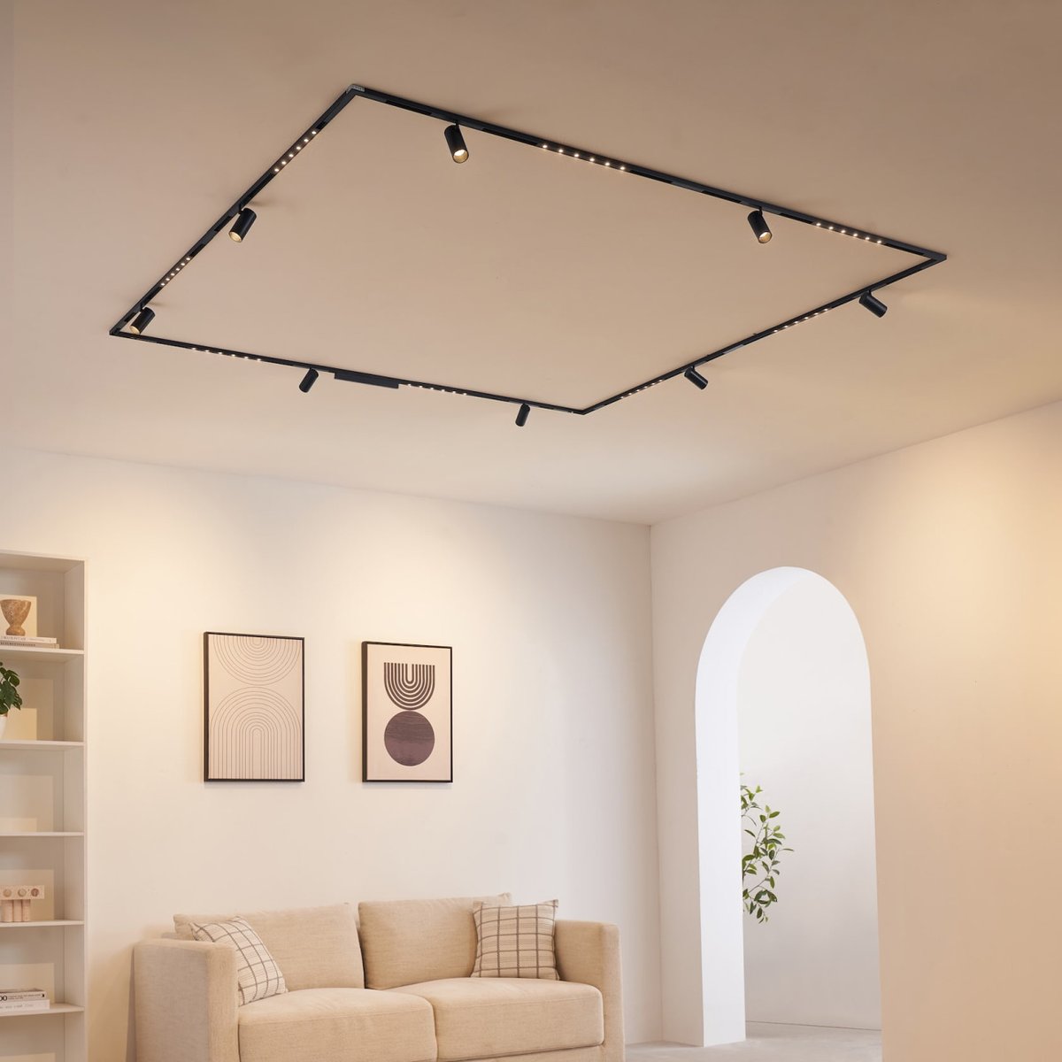 Grand kit rail magnétique 88W - LYNE noir, KOSILUM