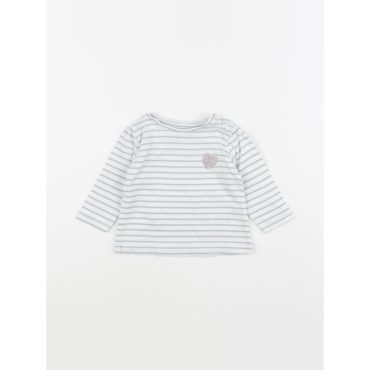 Tee-shirt - Très bon état blanc, vert, VERTBAUDET