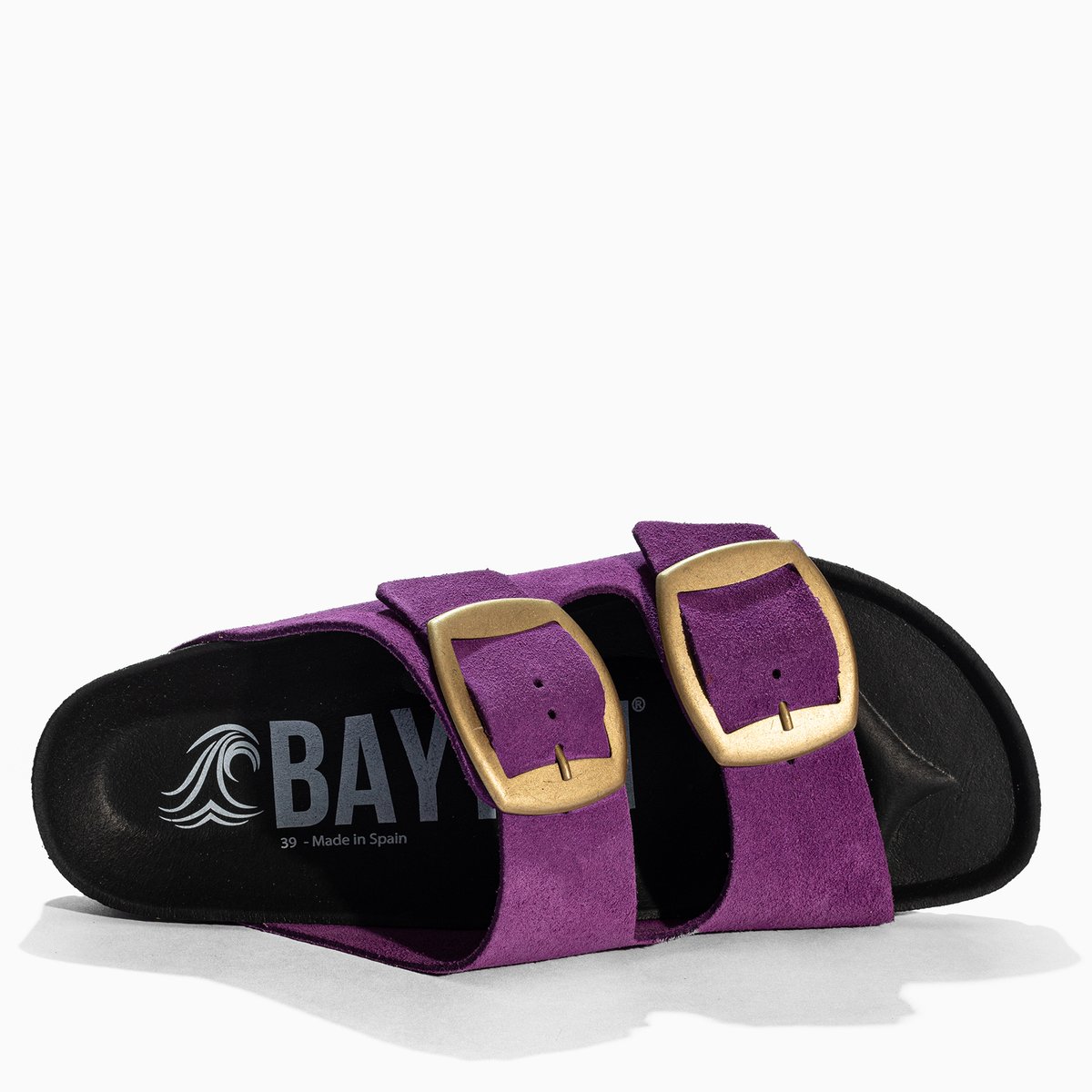 Sandales en cuir suedé ALICANTE violet, BAYTON