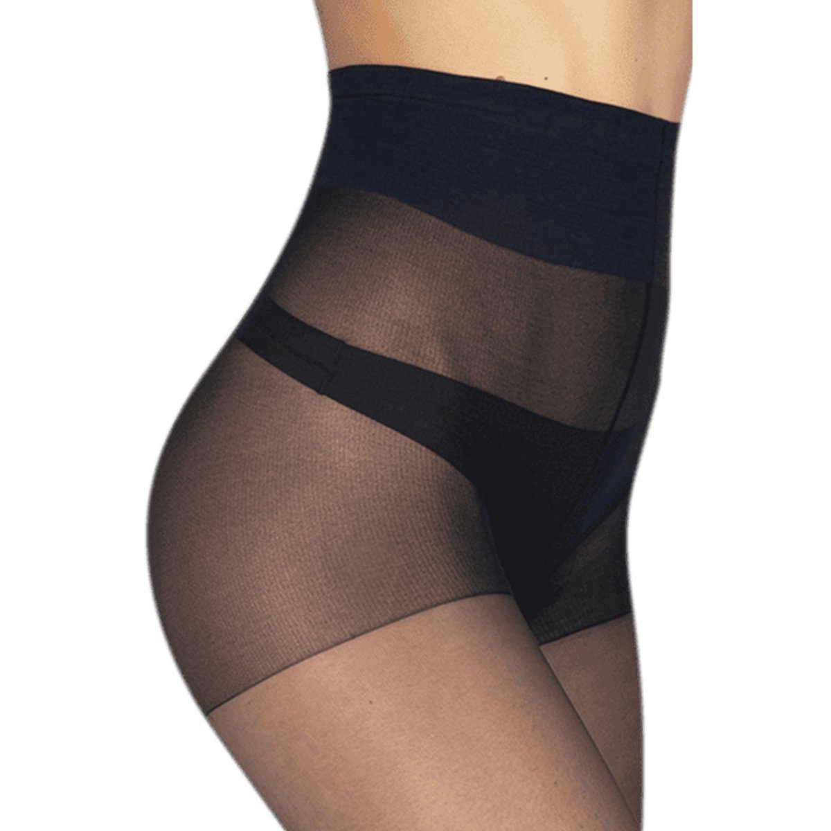 Collants transparents 15D ELASTIVOILE bleu marine, WELL