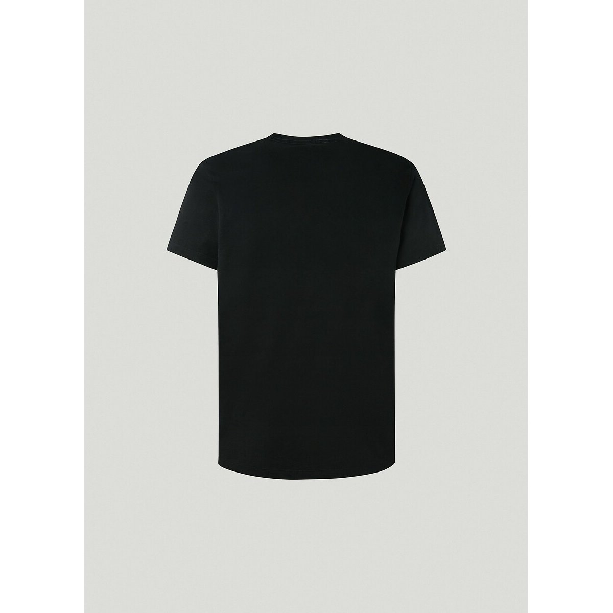 T-shirt de gola redonda, Eggo preto , PEPE JEANS