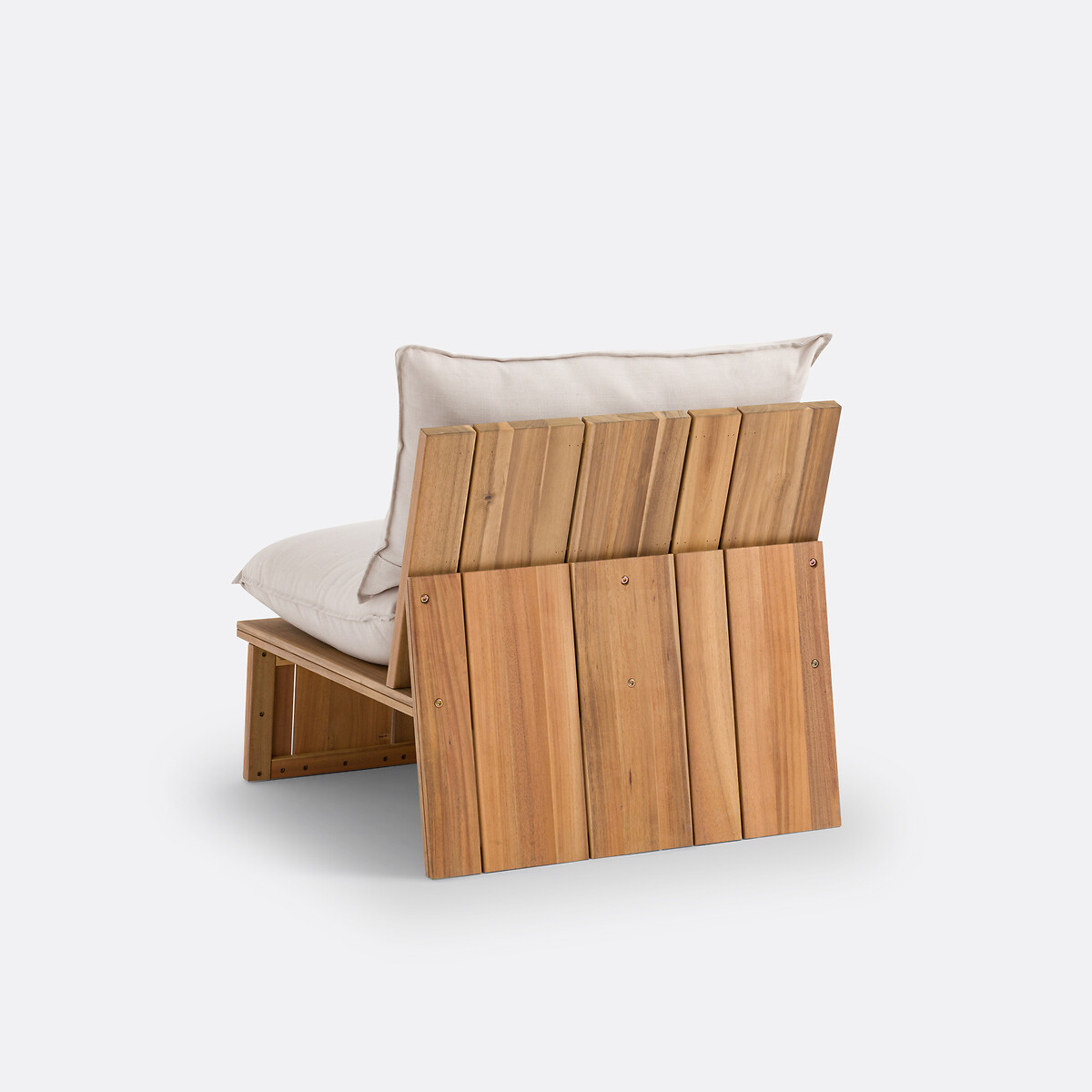 Fauteuil de jardin, acacia, Brut acacia, LA REDOUTE INTERIEURS