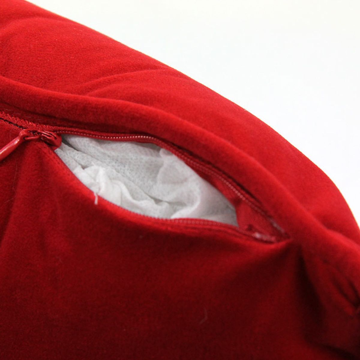 Coussin en velours  VELVET rouge, THE DECO FACTORY