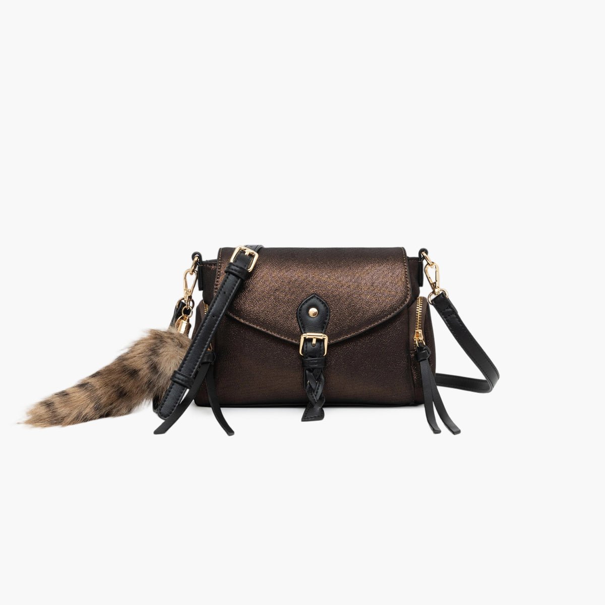 Petit sac porté épaule Tyler marron, LOLLIPOPS