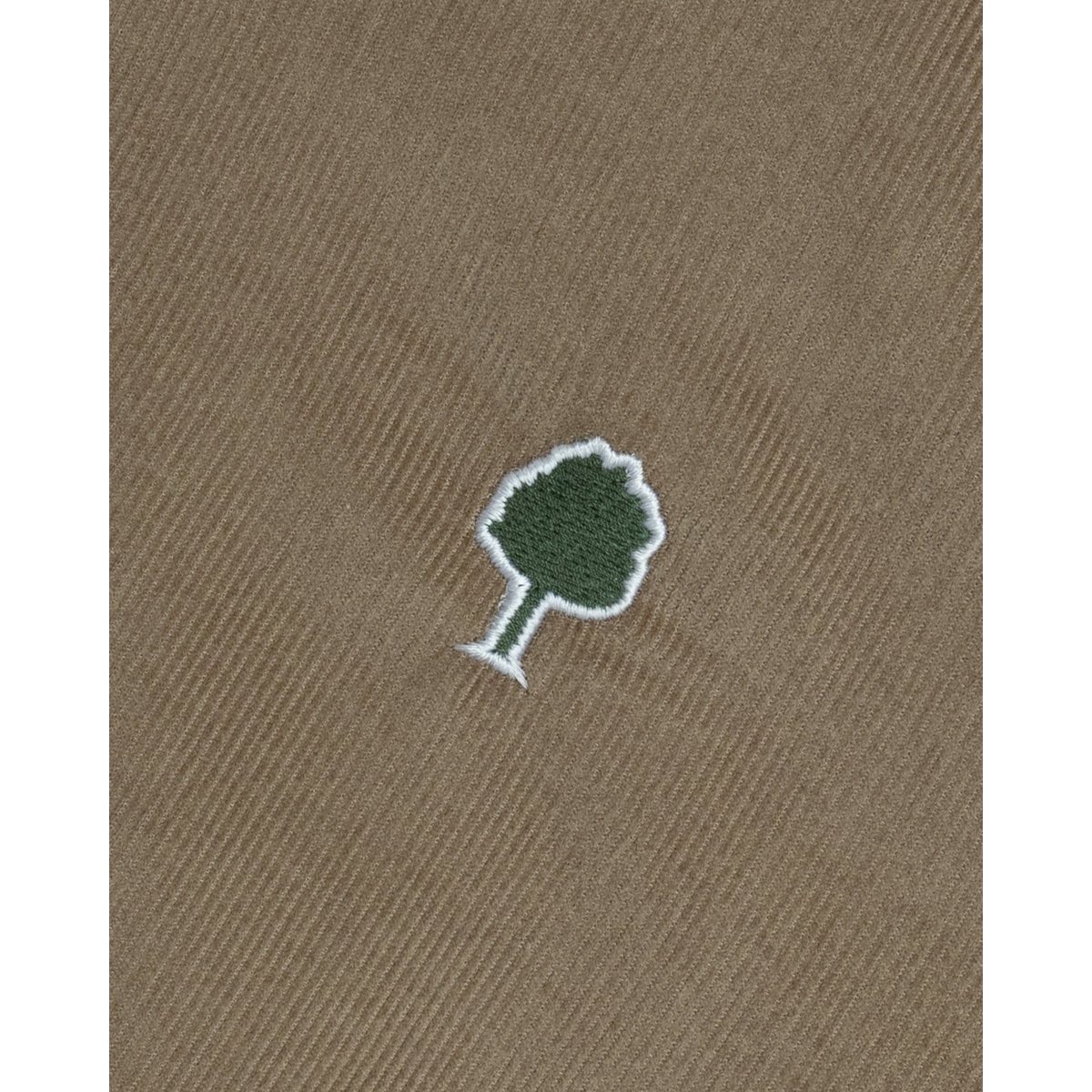 Chemise en velours côtelé beige foncé, FAGUO