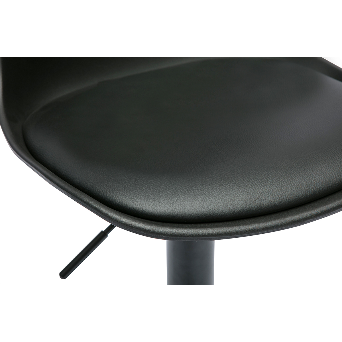 Tabourets de bar design noirs (lot de 2) STEEVY noir, MILIBOO