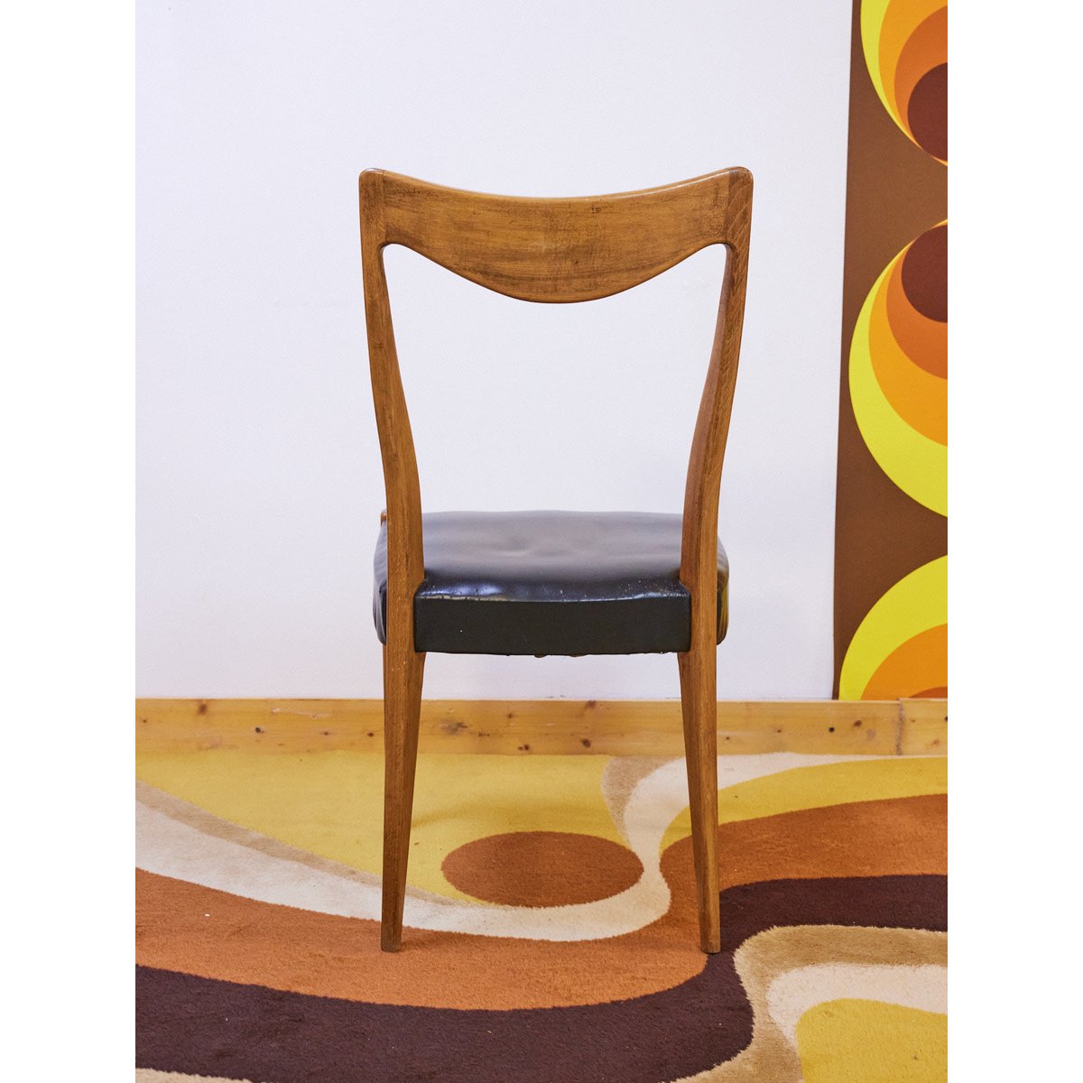 Lot de 6 chaises scandinaves en bois Alma N°1404 - Bon état bois clair, DEBONGOUT