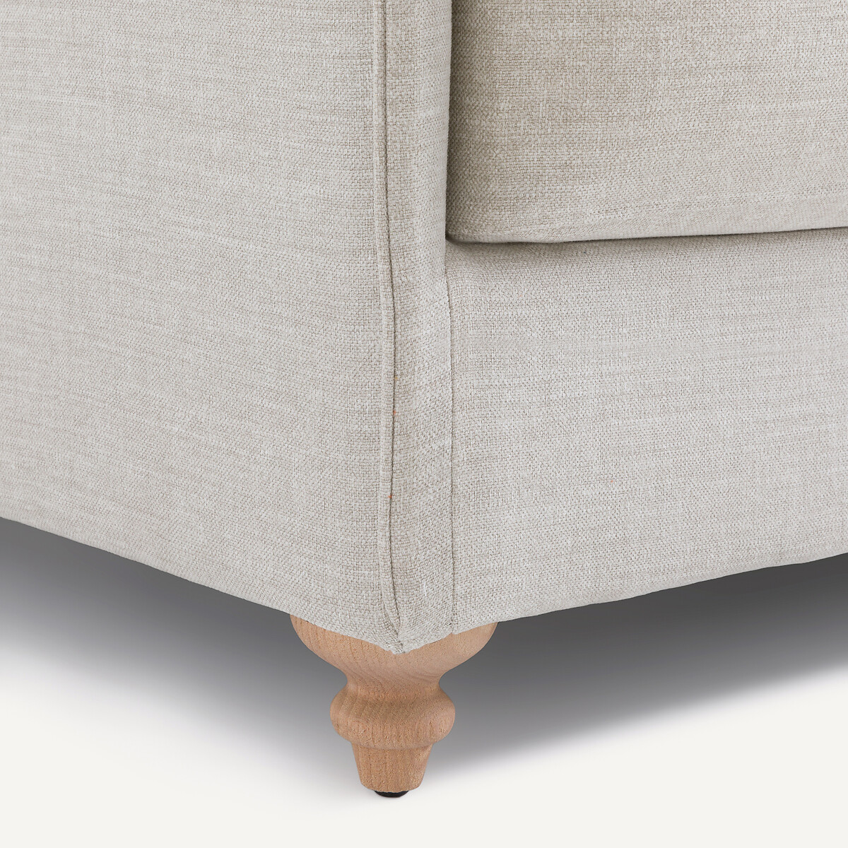 Canapé compact convertible coton et lin, Lazare beige, AM.PM