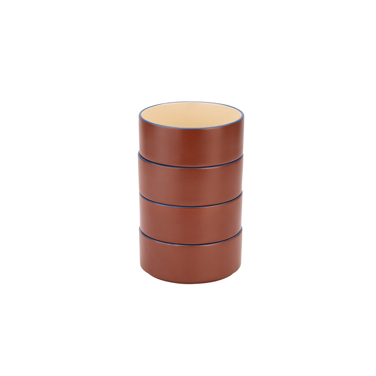 MADE.COM Set of 4 Allesio Cereal Bowls in Brown brown , MADE