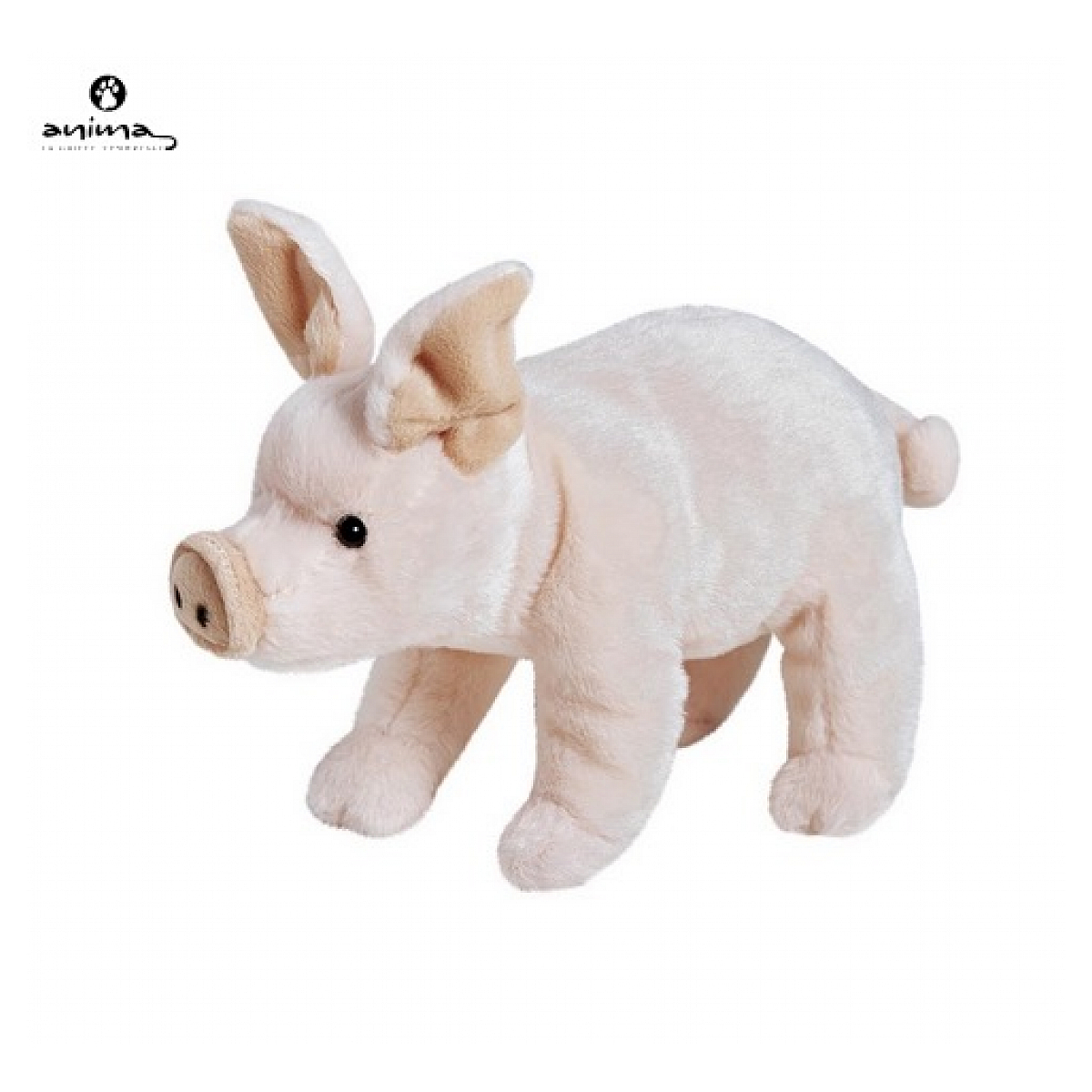 Peluche cochon couleur unique, ANIMA