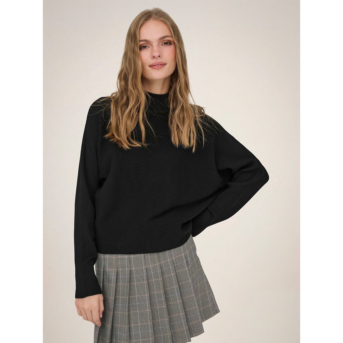 Pull a maniche lunghe dolcevita nero , JDY