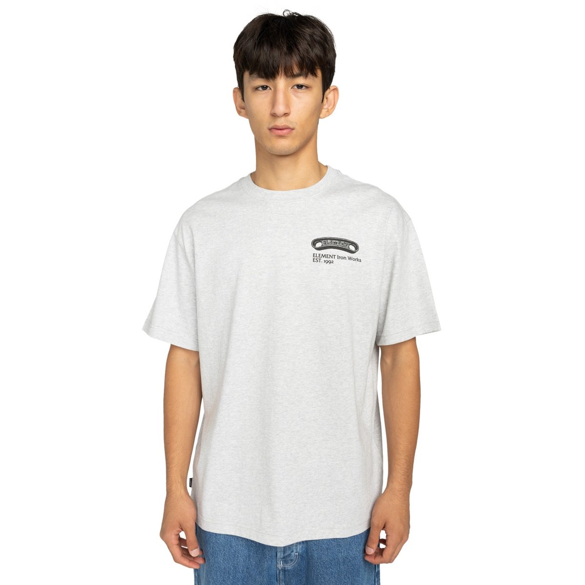 T-shirt à manches courtes IRON WORKS gris mid grey heather, ELEMENT