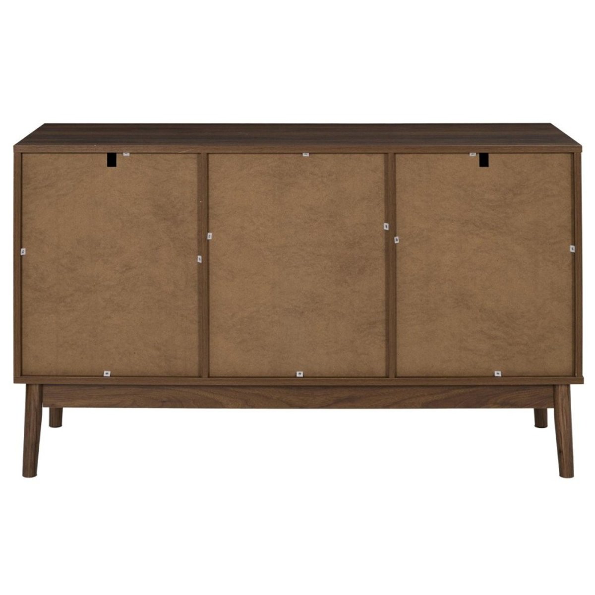Buffet 2 Portes Imitation Bois Foncé marron, DECORATIE