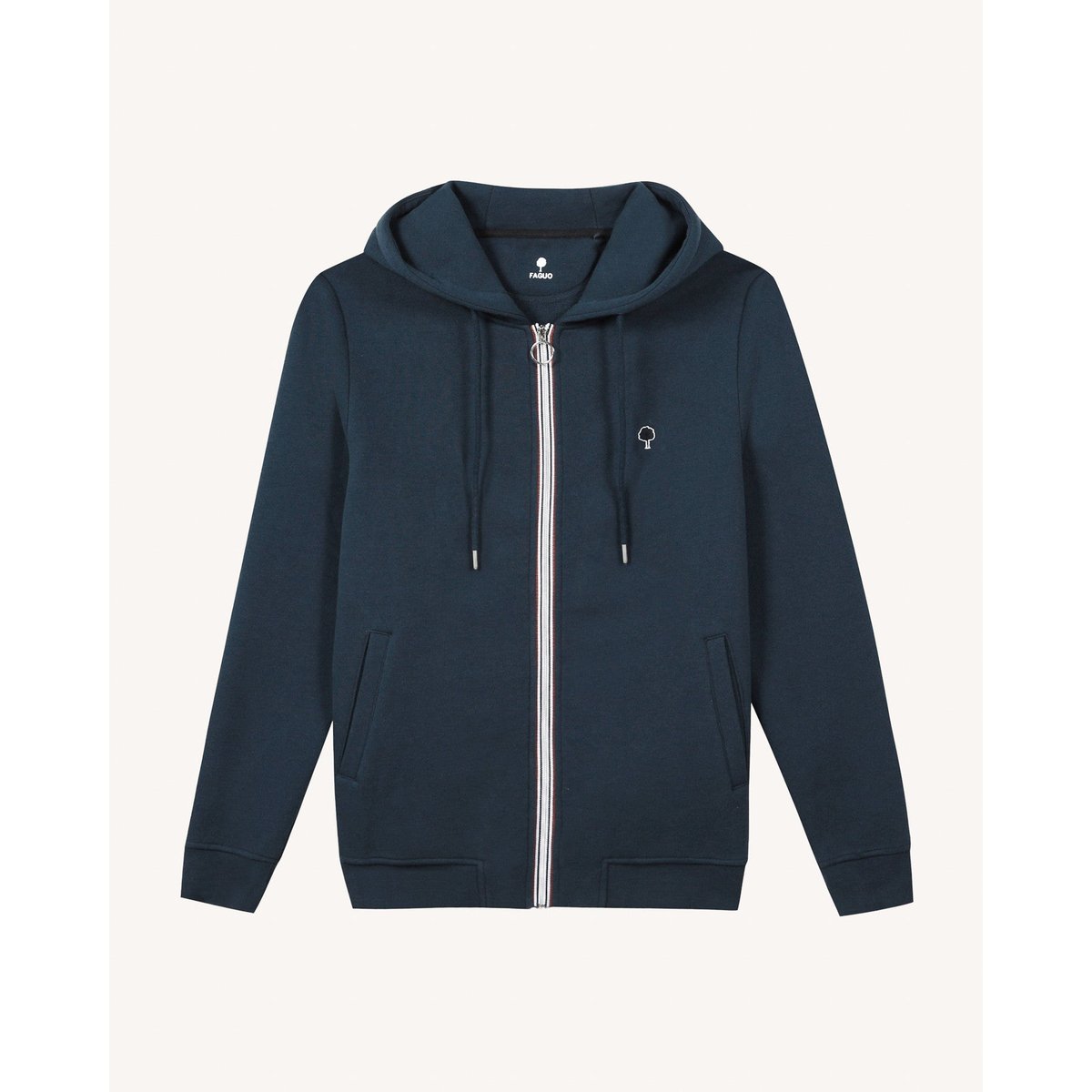Sweat coton MESNIL bleu marine, FAGUO