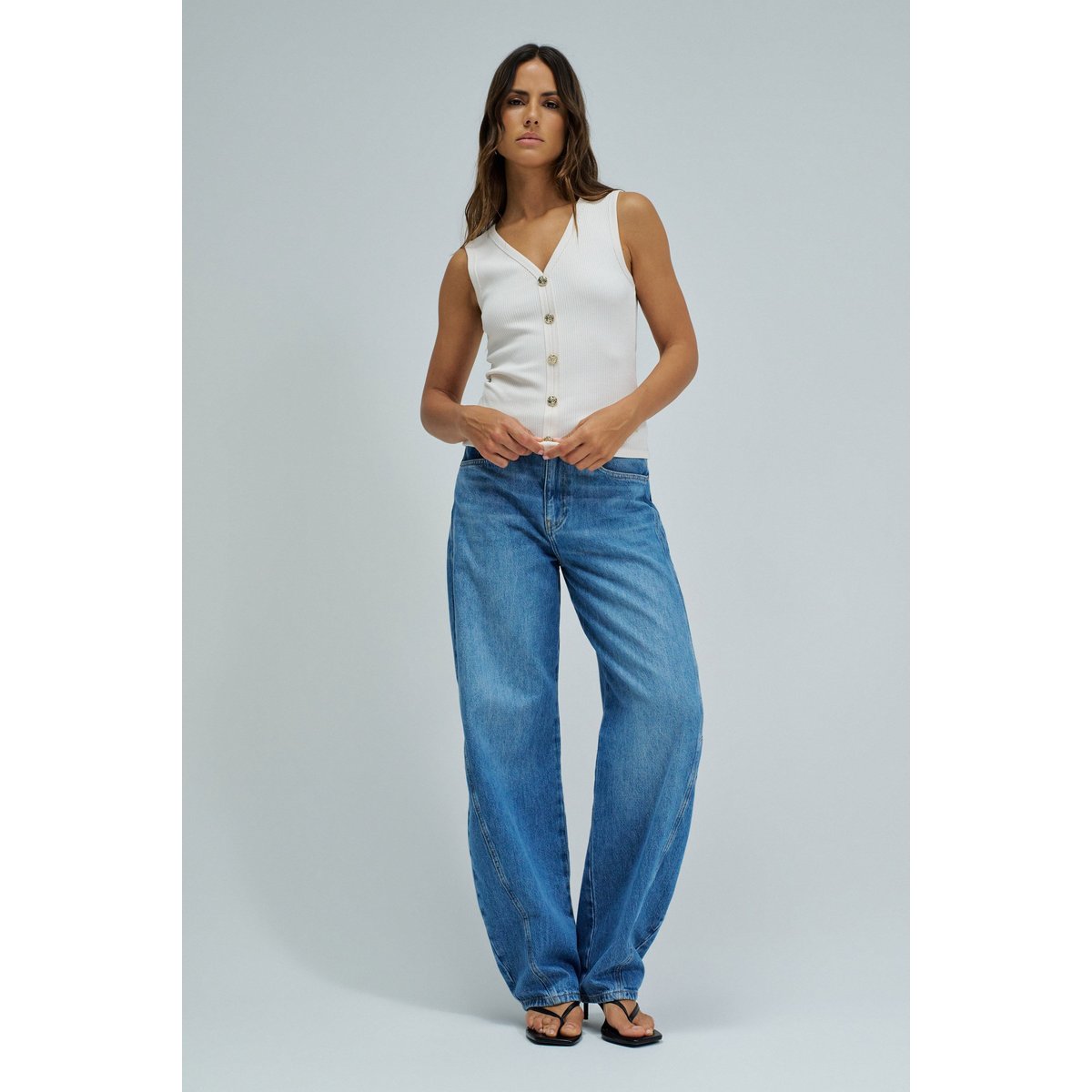TOP CÔTELÉ marron, SALSA JEANS