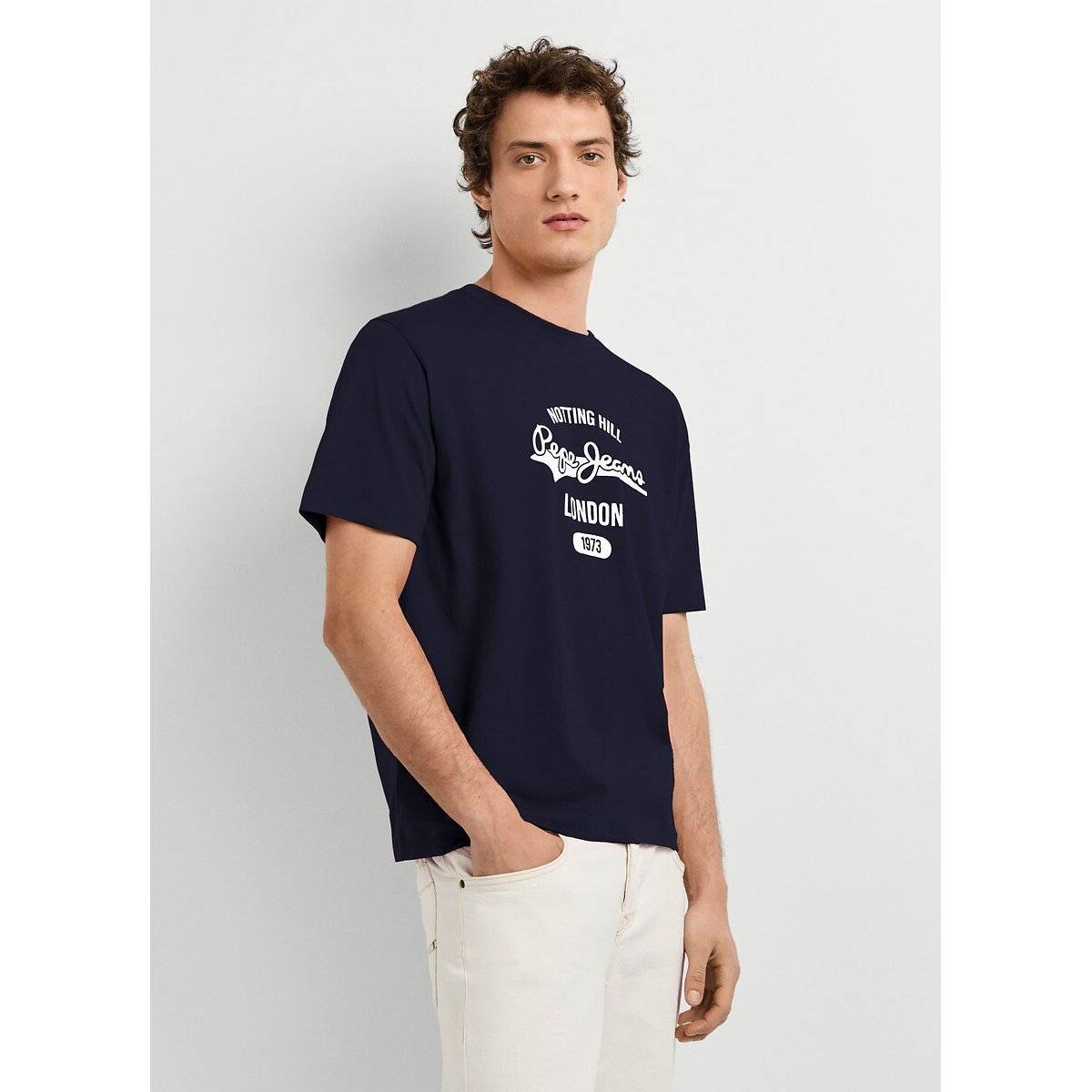 Camiseta de manga corta, JIMMY azul marino, PEPE JEANS