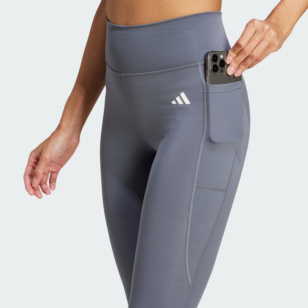 Legging taille haute onix / white, adidas Performance