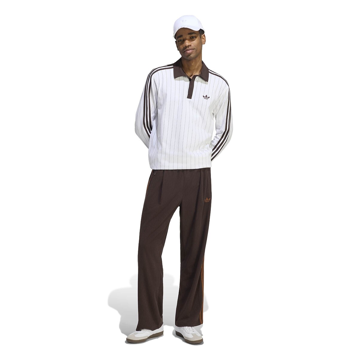 Pantalon en velours côtelé, FIREBIRD café, adidas Originals