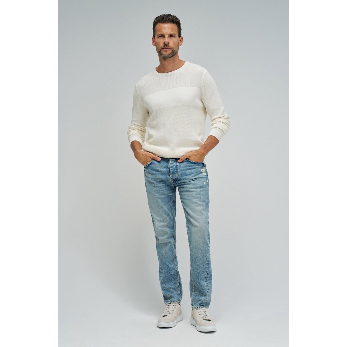JEAN REGULAR FIT CRAFT SERIES bleu vintage, SALSA JEANS