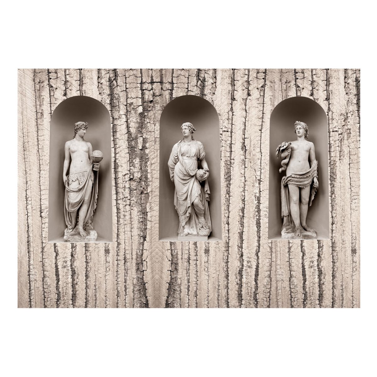 Papier peint intissé panoramique Vintage et Retro In Ancient World beige, EDEN